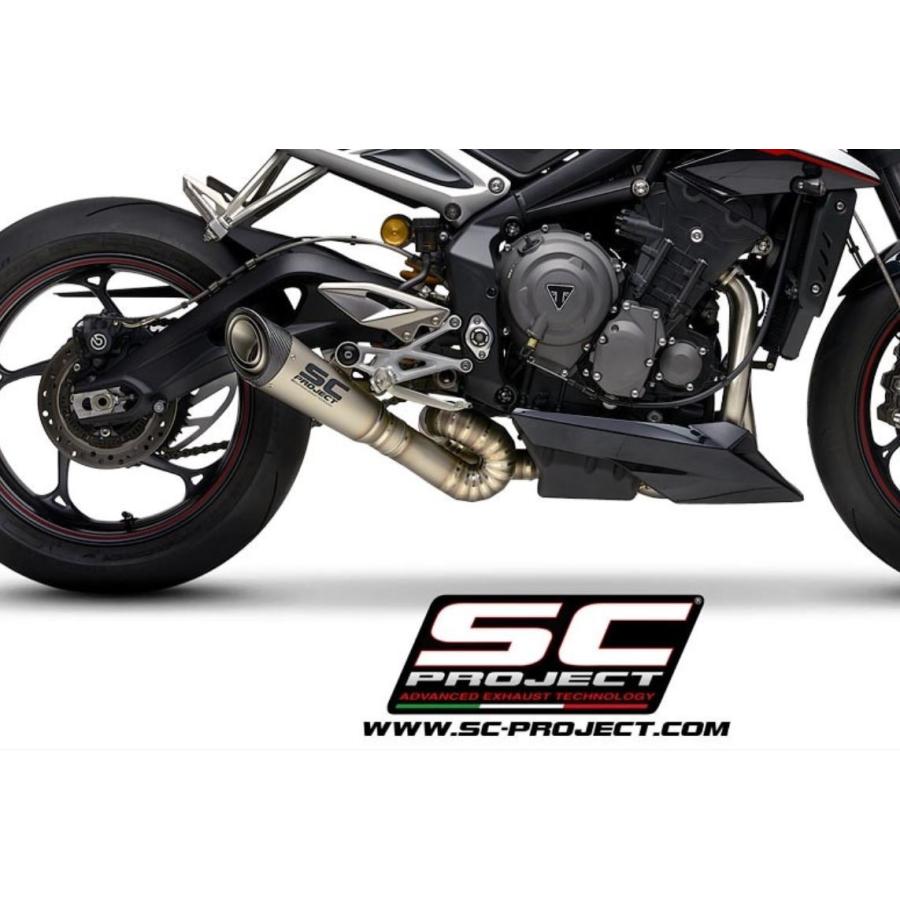 SCプロジェクト STREET TRIPLE R 17-19 S1 / CR-T / 純正サイレンサー専用 フルエキパイプキット 3-1 (パイプのみ) T18B-FS-FT-OEM