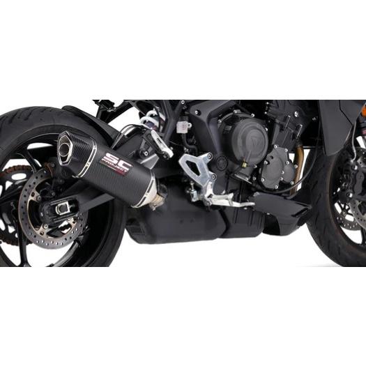 TIGER SPORT 800 25-26 公道走行可 スリップオンサイレンサー SCプロジェクト SC1-X T30A-180Cの画像