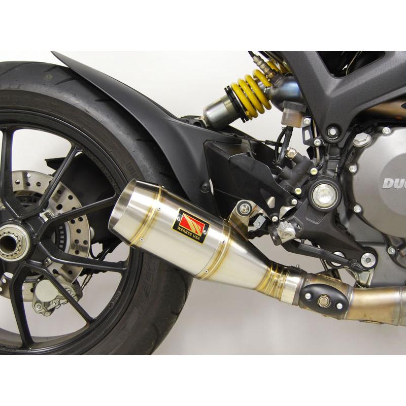 Competition Werkes Ducati Monster 1100evo 2011-2014 スリップオン ブラッシュステンレス WDMON3-S