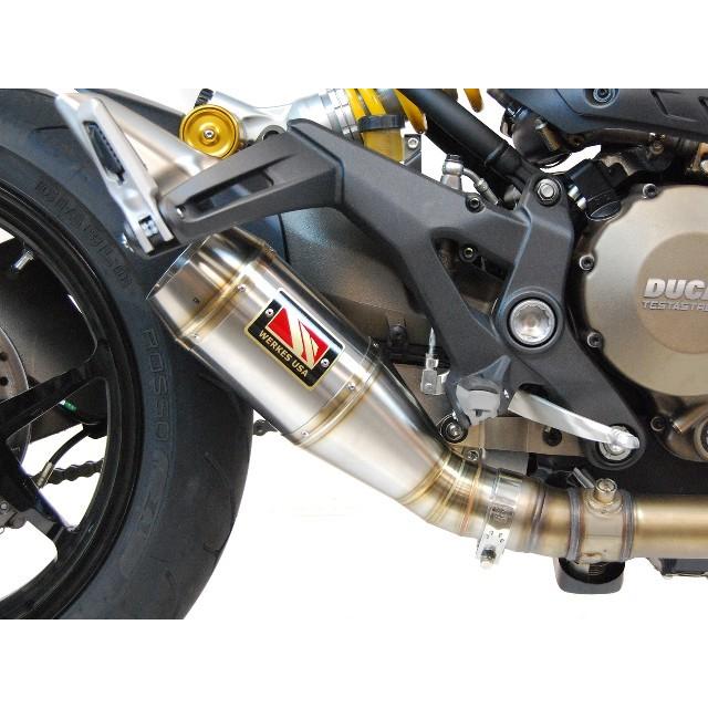 Competition Werkes Ducati モンスター821 2015-2020 スリップオン ブラッシュステンレス WDMON4-S
