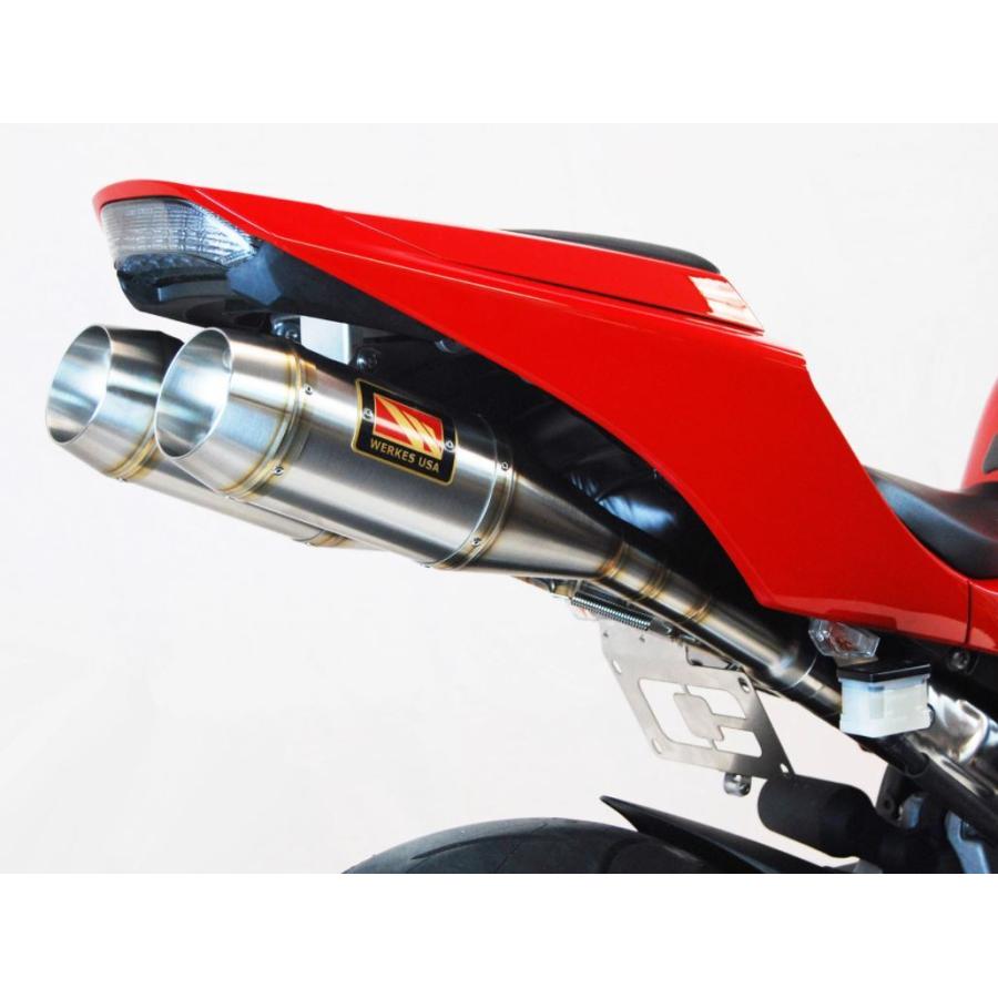 Competition Werkes CBR600RR 2013-2024 デュアルスリップオン ブラッシュステンレス WH608-S