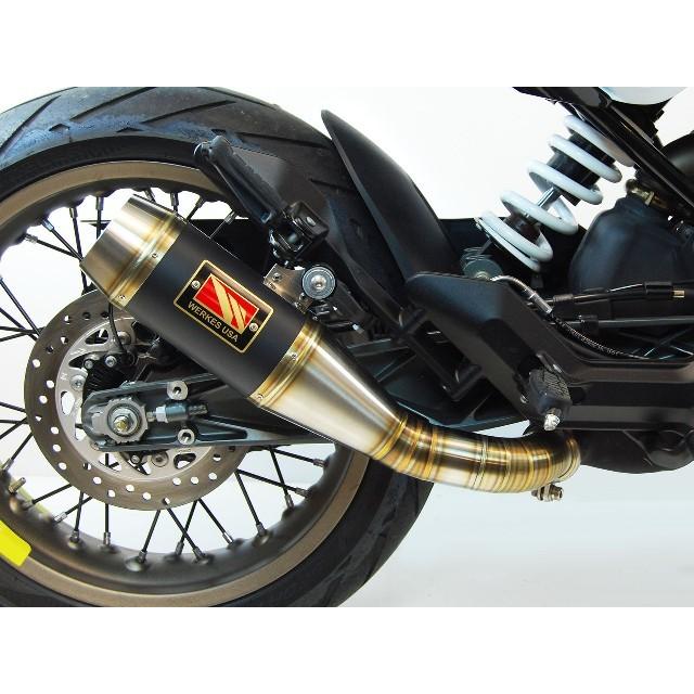 Competition Werkes Husqvarna Svartpilen401 2019 スリップオン GP ブラックセンター WHV401-BC