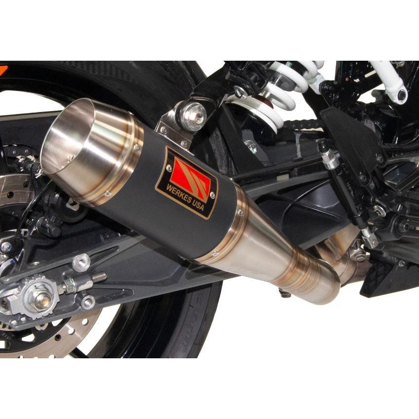 Competition Werkes KTM Duke390 2021-2023 スリップオン ブラックセンター WKT393-BC