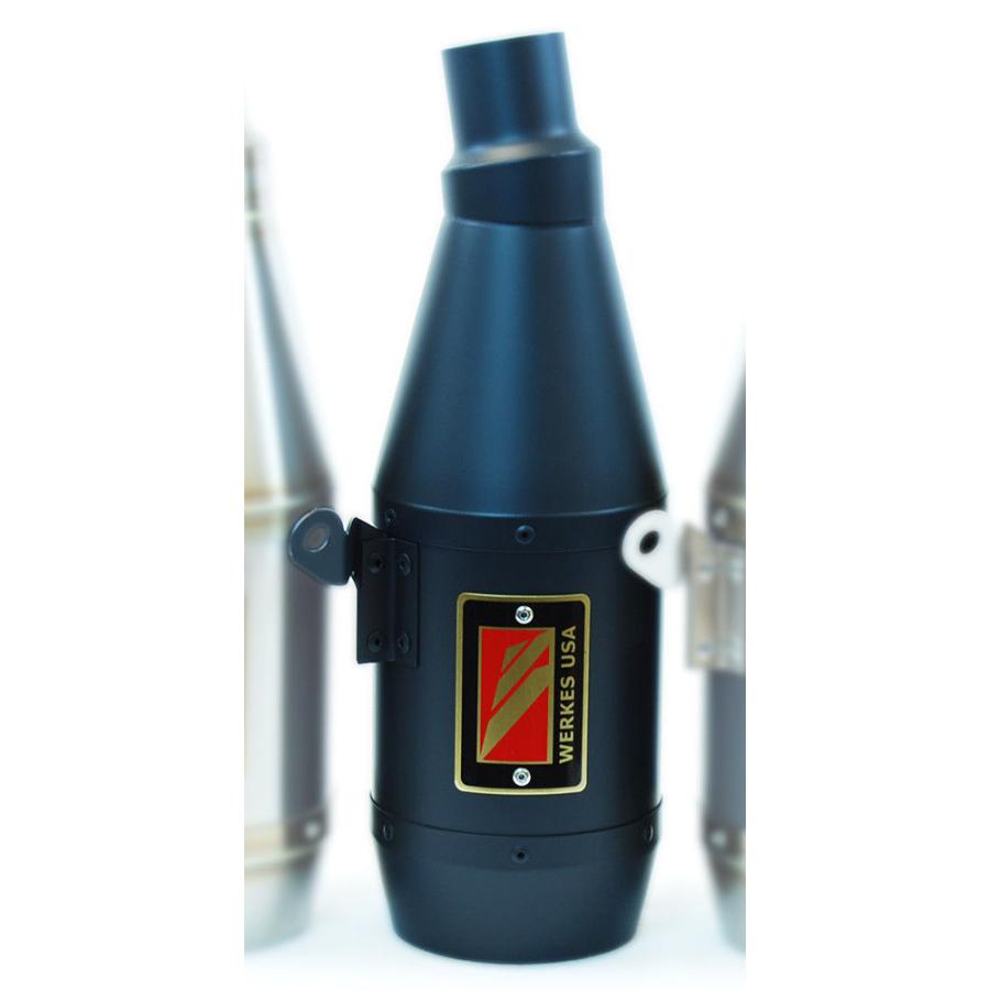 Competition Werkes トライアンフ スピードトリプル 08-10 ブラックベルベットスリップオン WT1050-BV