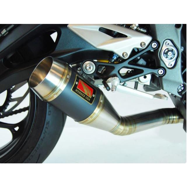 Competition Werkes トライアンフ Street Triple S 2018-2022 スリップオン ブラックセンター WT765-BC