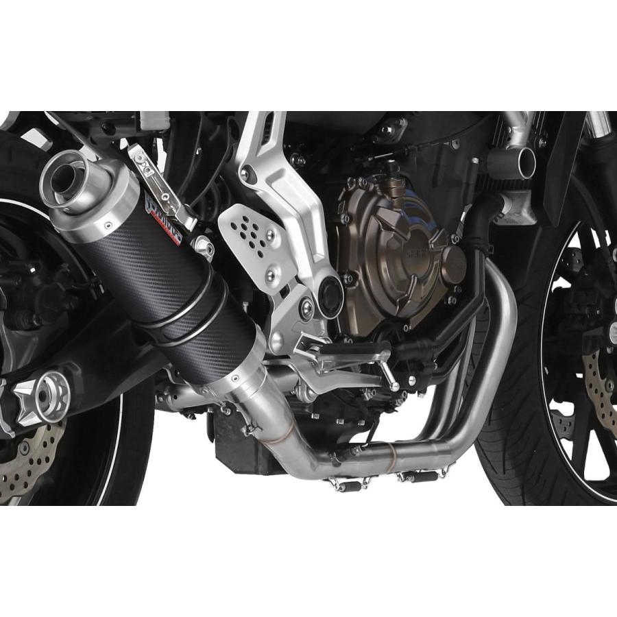 Mivv Exhaust MT-07(FZ-07) 14-24 フルシステム (触媒あり) GP ハイポジション カーボン Y.045.L2S+ACC.042.A1の画像