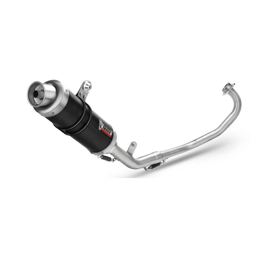 Mivv Exhaust MT-125 2015-2019 フルシステム GP BLACK(触媒付き) ブラックステンレス Y.047.LXB+ACC.041.A1