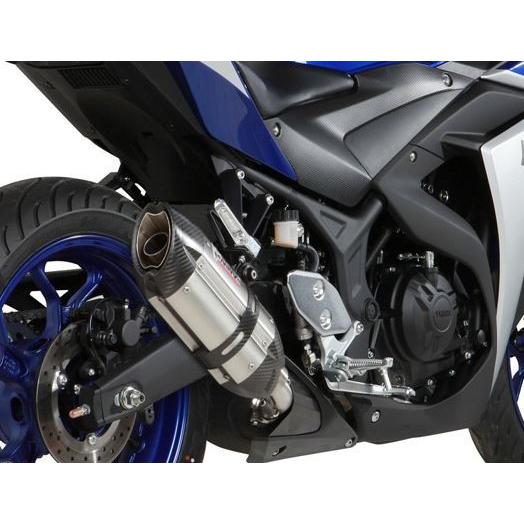 Mivv Exhaust Yamaha MT-03 2015-2024 スリップオン SUONO BLACK ブラックステンレス/カーボンエンド Y.048.L9_1