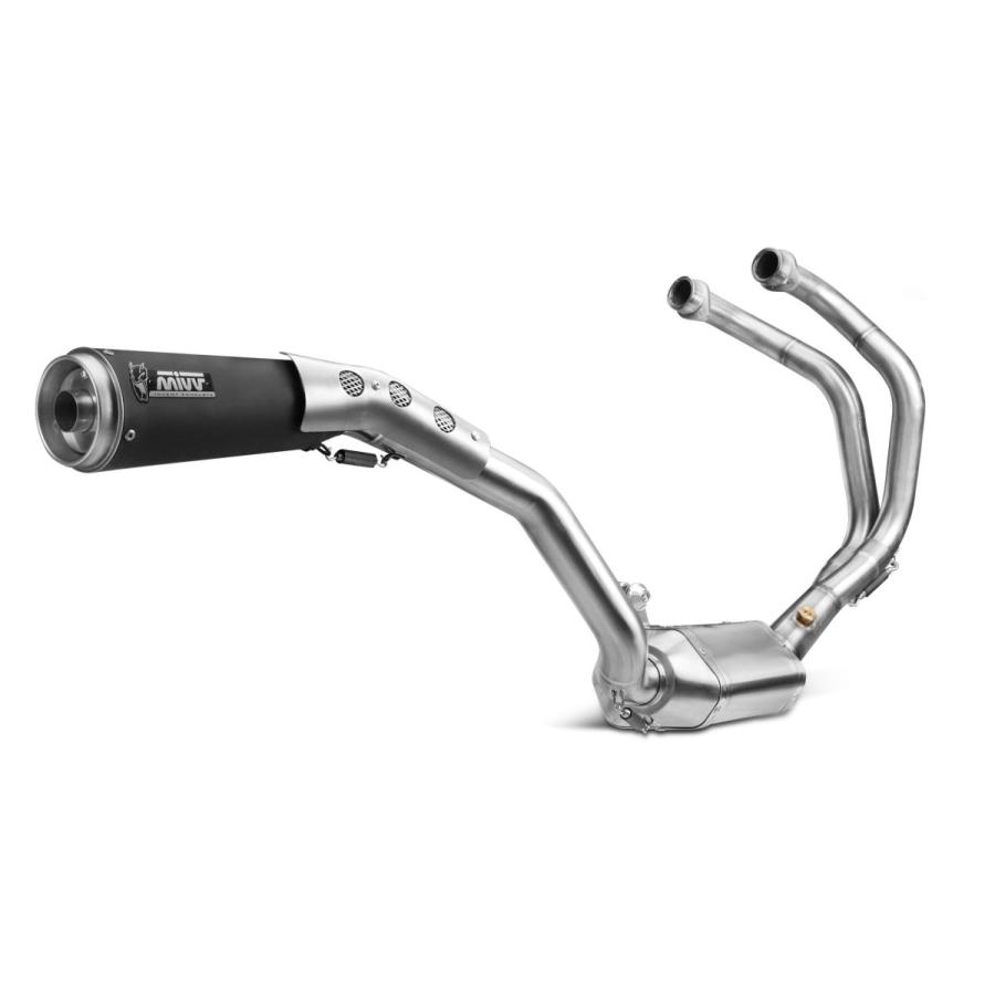 Mivv Exhaust XSR700 16-20 フルエキ GHIBLI BLACK(触媒あり) ハイ