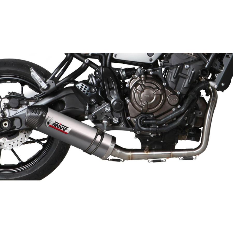 Mivv Exhaust XSR700 16-20 フルエキ オーバル(触媒あり) チタン