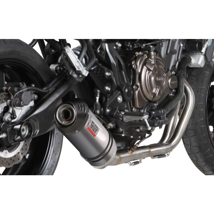 Mivv Exhaust XSR700 16-20 フルエキ オーバル(触媒あり) チタン/カーボンエンド Y.053.L4C-ACC.042.A1の画像