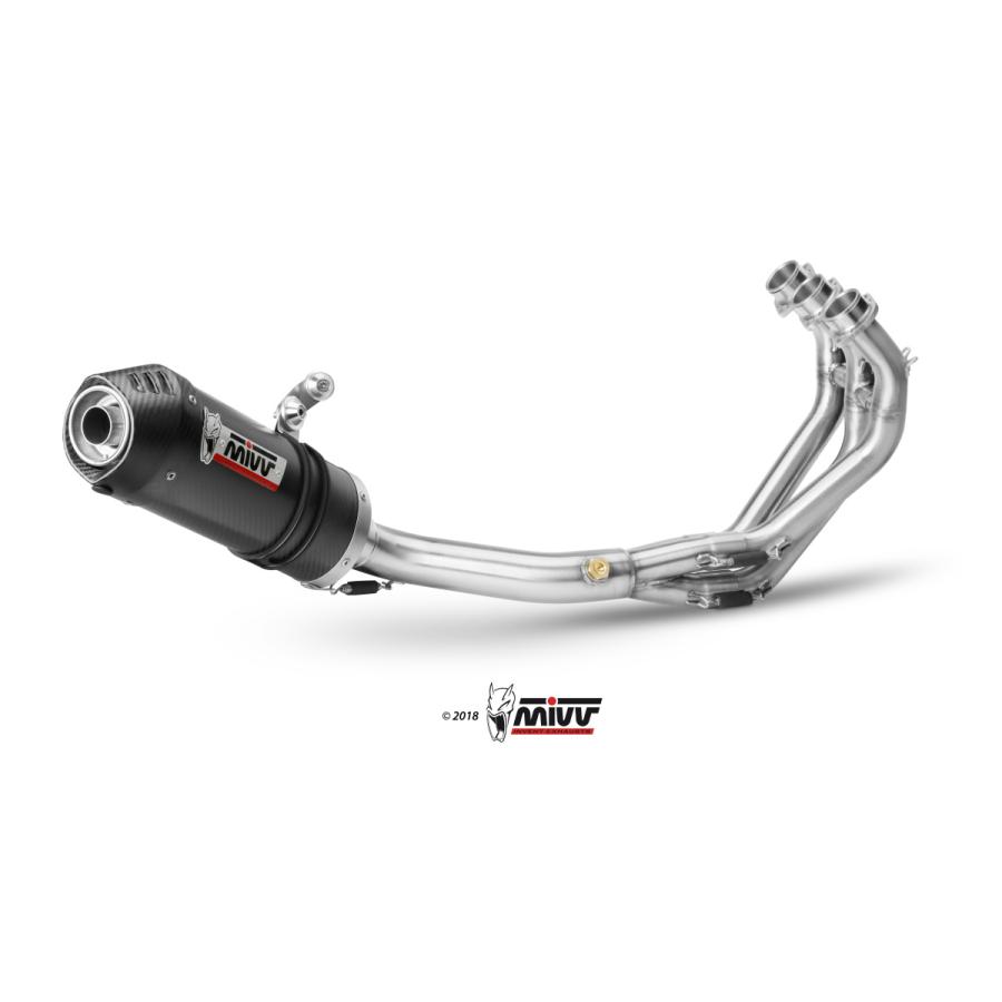 XSR900用 MIVVフルエキ Mivv Exhaust XSR900 2016-2024 フルエキ オーバル(触媒付