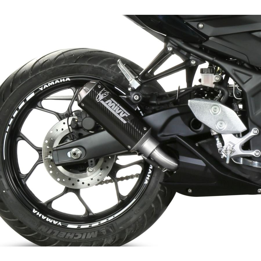 Mivv Yamaha YZF-R3 2016-2024 スリップオン MK3 カーボン Y.055.SM3C