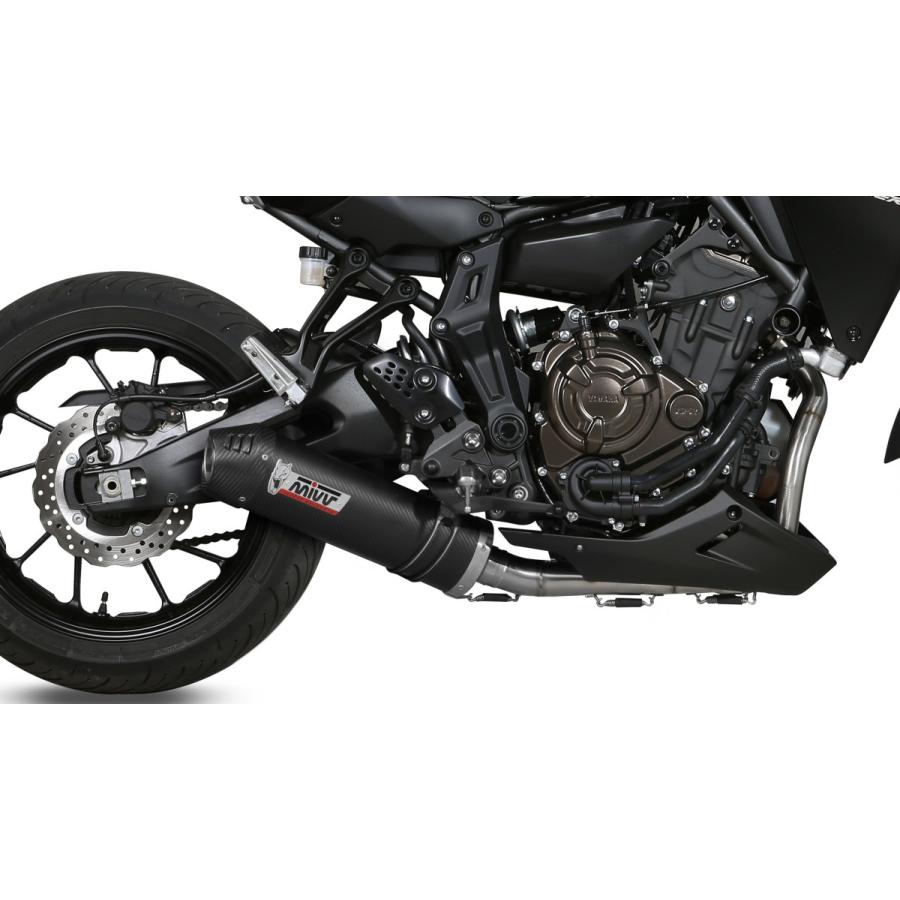 Mivv Exhaustトレーサー700(MT-07) 16-24 フルシステム OVAL (触媒なし) カーボン Y.058.L3C
