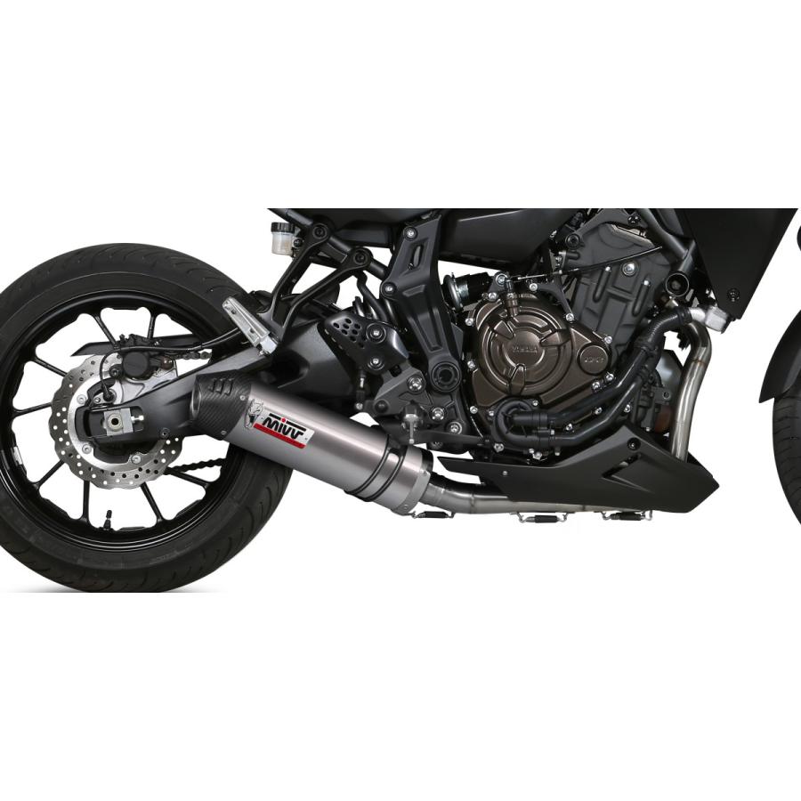 Mivv Exhaustトレーサー700(MT-07) 16-24 フルシステム (触媒なし) OVAL チタン Y.058.L4C