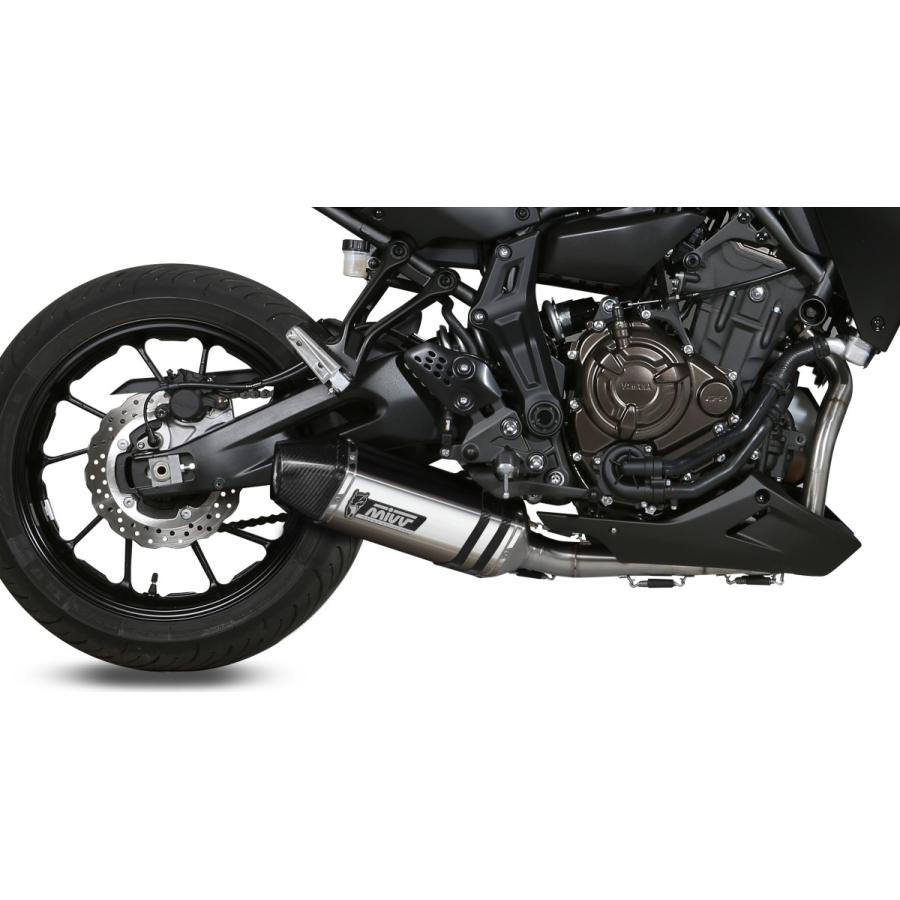 Mivv Exhaustトレーサー700(MT-07) 16-20 フルシステム SPEED EDGE(触媒なし)ステンレス Y.058.LRX