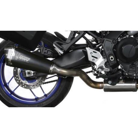 Mivv Exhaust Tracer9 21-24 フルシステム(触媒なし) DELTA RACE BLACK ブラックステンレス Y.069.LDRB