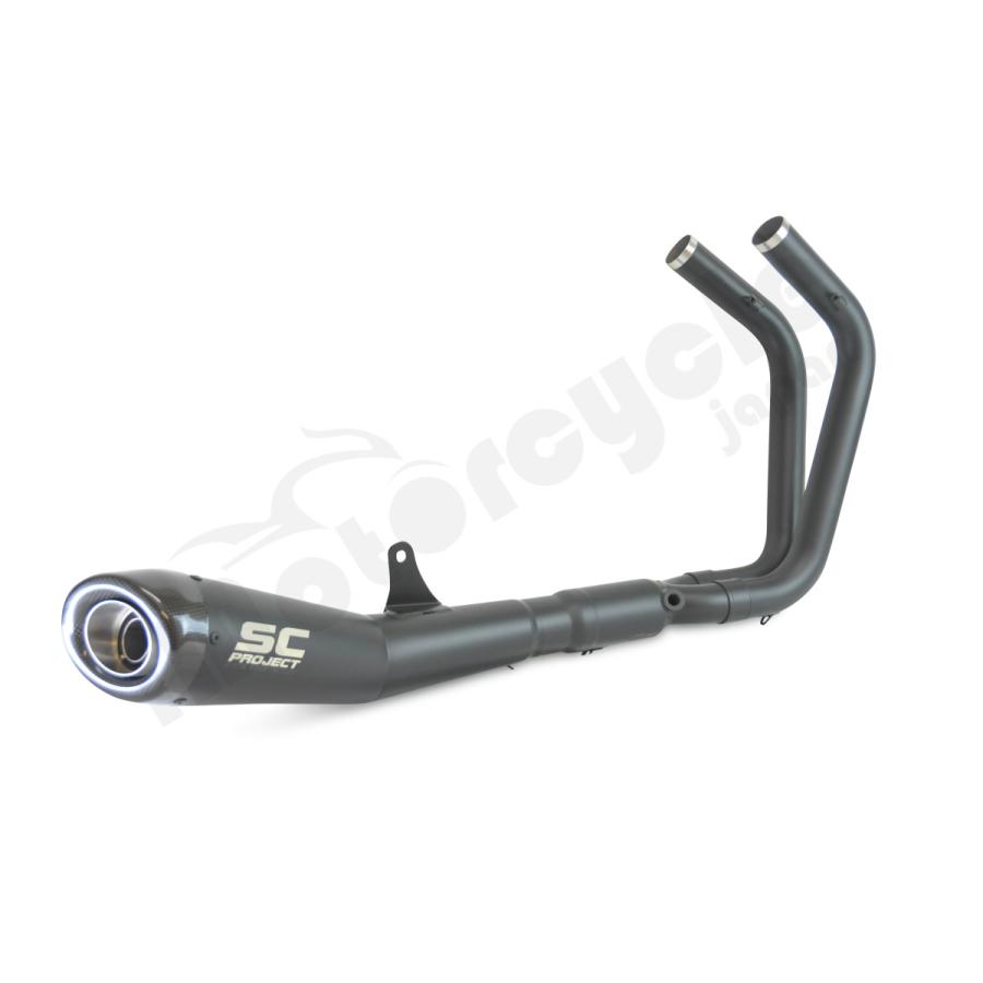 SCプロジェクト Yamaha MT-07 13-16 フルエキゾーストシステム 2-1 \u0026 コニックサイレンサー(ブラックエディション)  Y14-C21MB