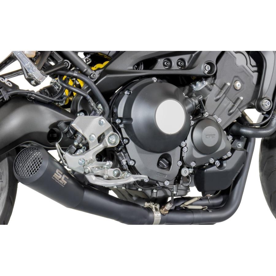 SCプロジェクト XSR900 16-20 フルエキ 3-1 \u0026 コニック'70s  (消音バッフル付属) マットブラックステン Y19-C21A70SMB