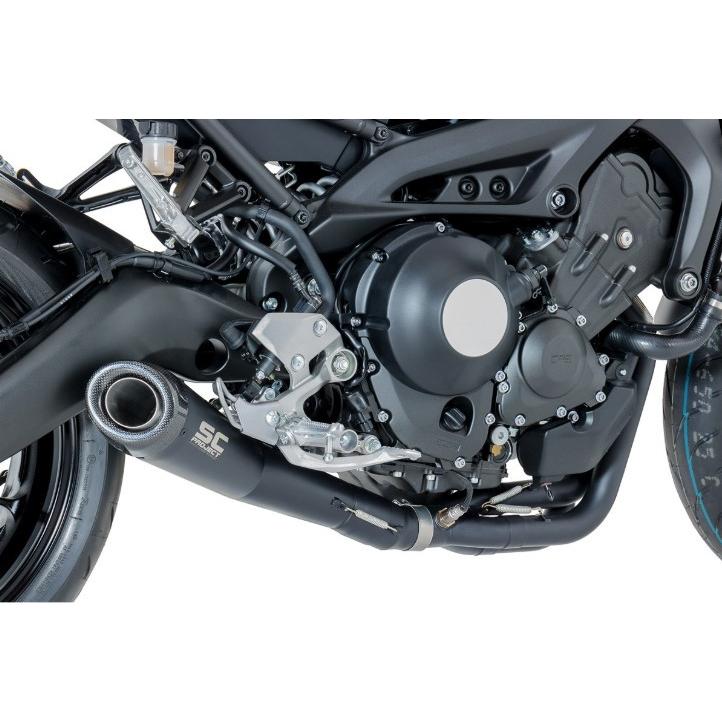 SCプロジェクト Yamaha XSR900 16-20 フルエキゾーストシステム 3-1 \u0026 ベントコニックサイレンサー  Y19-C21MB