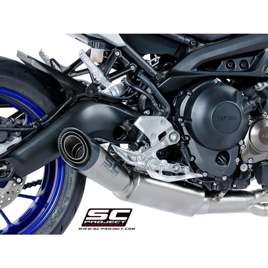 SCプロジェクト Yamaha MT-09 2017-2020 フルエキゾーストシステム 3-1 & S1サイレンサー チタン Y22A-C41T