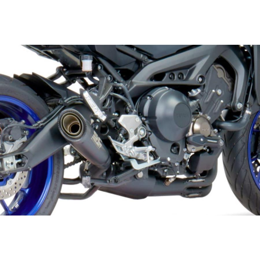 SCプロジェクト Yamahaトレーサー900 17-20 3-1フルエキ \u0026 S1 ”ブラックエディション” チタン/カーボンエンド Y25-C41MB