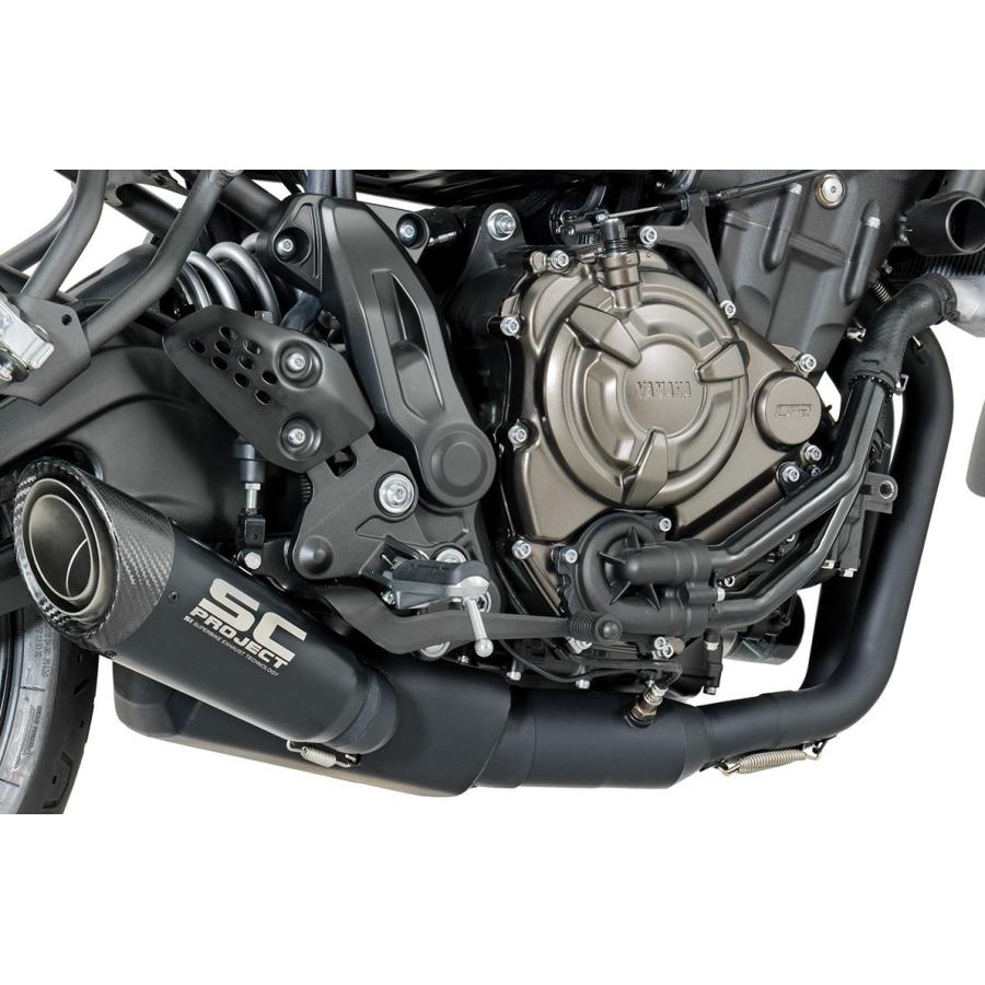 SCプロジェクト Yamaha XSR700 2016-2020 2-1フルシステム \u0026 S1 マフラー ブラックエディション Y27B-C41MB