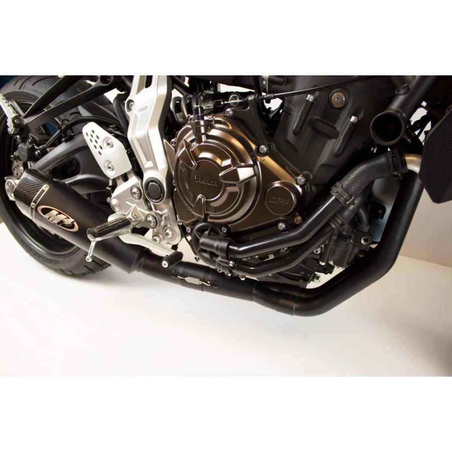 M4 Exhaust MT-07(FZ-07) 2015-2026 フルエキ RM1 オール黒いこと YA6722 マフラー-車、バイク、自転車