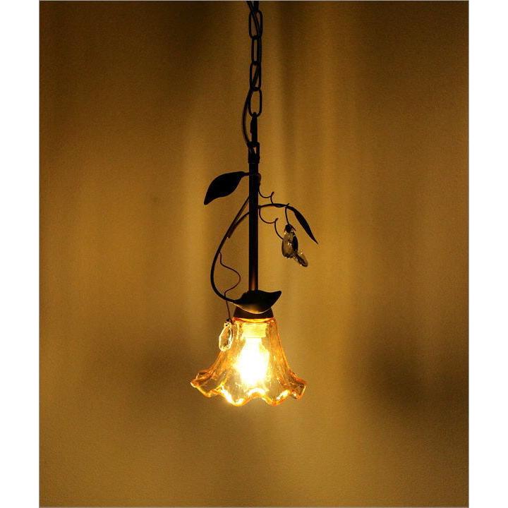 ペンダントライト ガラス おしゃれ アンティーク レトロ カフェ風 LED