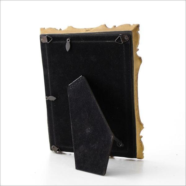 フォトフレーム 写真立て 卓上 壁掛け 2L アンティーク ゴールド