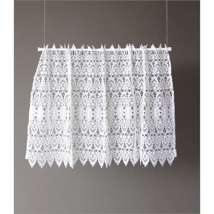 カフェカーテン 60cm丈 レース 目隠し おしゃれ キッチン トイレ 洗面所 カーテン 小窓 出窓 かわいい ナチュラル 北欧 カフェカーテン プリエ60 Clb1102 ギギリビング 通販 Yahoo ショッピング