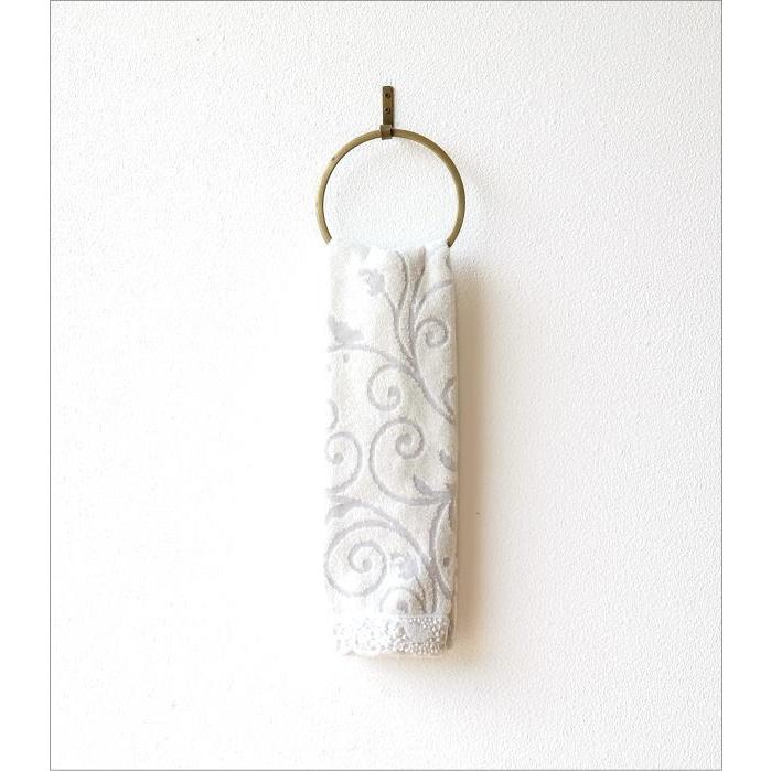 タオルリング アイアン タオルハンガー 丸 タオル掛け おしゃれ トイレ