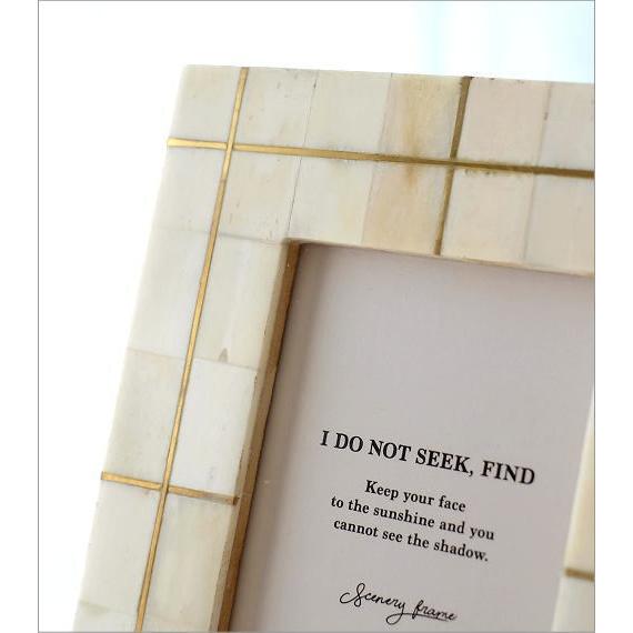 フォトフレーム おしゃれ 写真立て 壁掛け 卓上 ナチュラル モダン レトロ 木製 ボーン 自然素材 天然素材 L判 ボーン ブラスフォトフレーム ライン Cle2370 ギギリビング 通販 Yahoo ショッピング