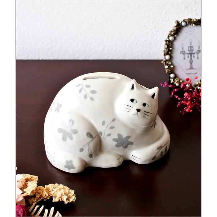 貯金箱 猫 置物 オブジェ 可愛い かわいい おしゃれ 卓上 インテリア