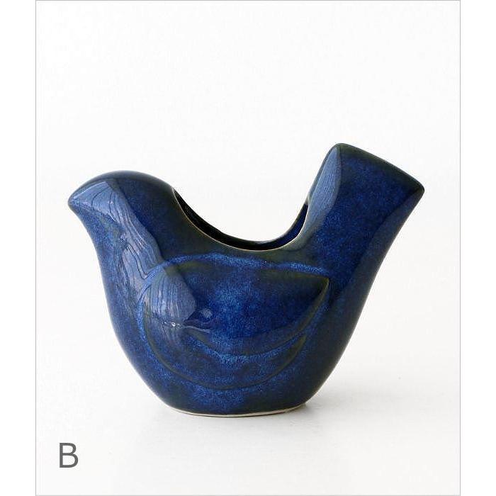 フラワーベース 花瓶 一輪挿し 花器 鳥 オブジェ 置物 磁器 おしゃれ