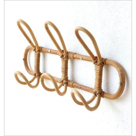 壁掛けハンガー ラタン 籐 おしゃれ フック 壁掛け ウォールハンガー ナチュラル 天然素材 ラタン三連ハンガー Cle63 ギギリビング 通販 Yahoo ショッピング