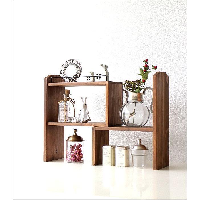棚 ラック シェルフ 木製 卓上 収納 スパイスラック おしゃれ ウッドラック ナチュラル カントリー キッチン 飾り棚 調味料ラック ウッドスライドフリーラック Cle7609 ギギリビング 通販 Yahoo ショッピング