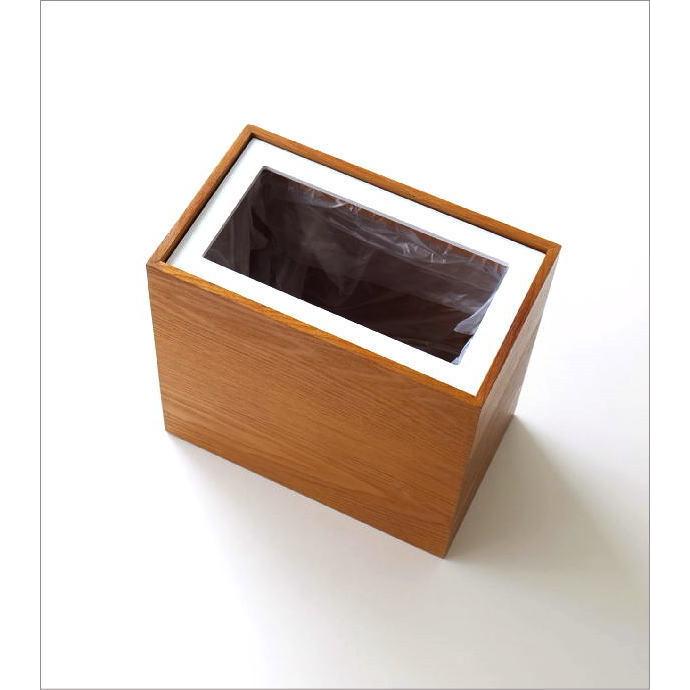 ゴミ箱 おしゃれ ふた付き 木製 木目 スリム 薄型 コンパクト 袋が見えない 袋止め 小さい 四角 長方形 洗面所 Bk Whリッドスリムダストボックス Cle28 ギギリビング 通販 Yahoo ショッピング