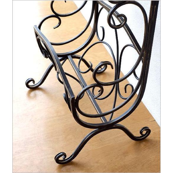 マガジンラック アイアン 木製テーブル おしゃれ デザイン マガジン