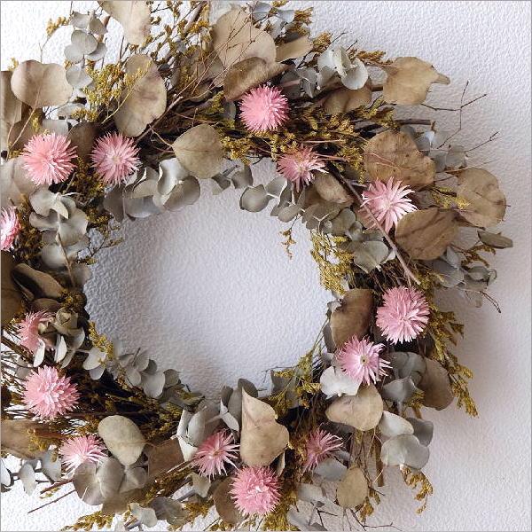 リース 玄関 飾り ナチュラル おしゃれ 壁掛け かわいい ドライ