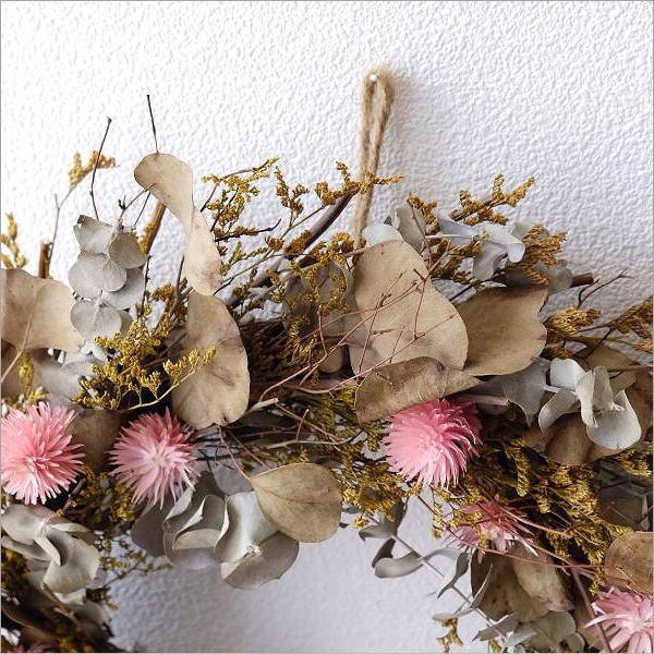 リース 玄関 飾り ナチュラル おしゃれ 壁掛け かわいい ドライ