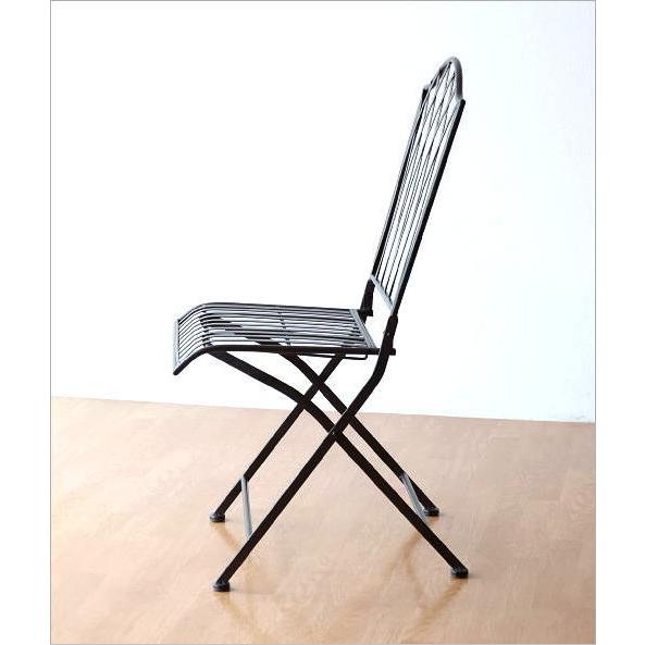 アンティーク　鉄製 オシャレ 折り畳み式 ガーデンチェア アイアン椅子 チェア ガーデンチェア アイアン 折りたたみ 金属製 鉄製 おしゃれ