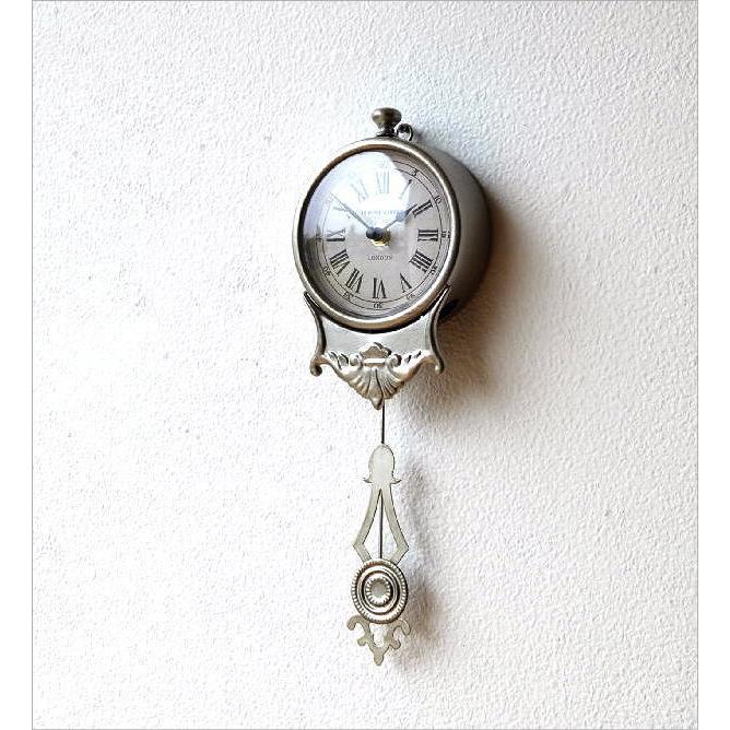 壁掛け時計 掛け時計 振り子時計 小さい おしゃれ アンティーク レトロ