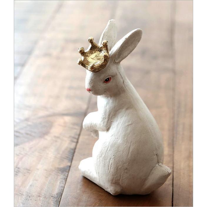 うさぎ 置物 オブジェ おしゃれ かわいい 可愛い 白 アイボリー ウサギ