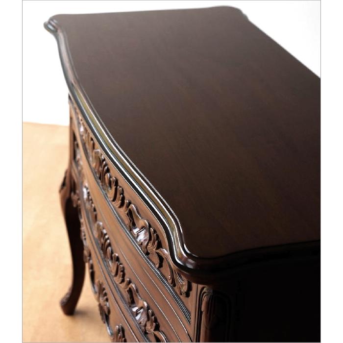 アンティーク　2段チェスト　ラウンドコンソール　クラシック　木彫　猫脚　GZ アウトレット ショップ家具・インテリア - アンティーク 2段チェスト