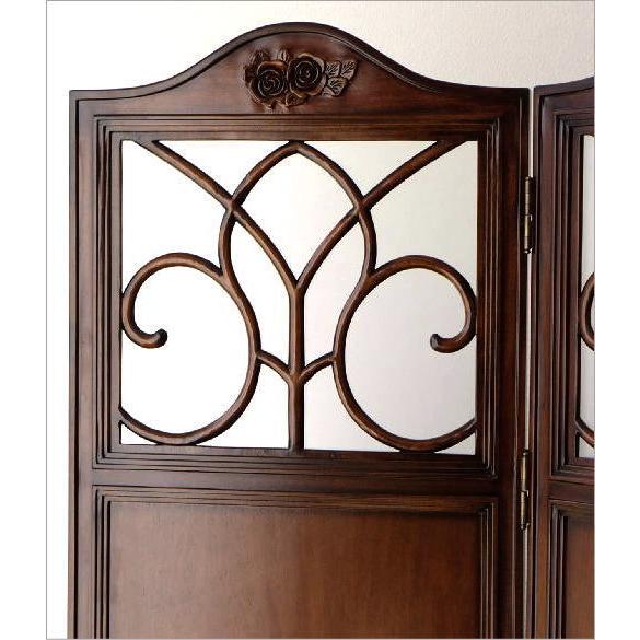 パーテーション パーティション 衝立 ついたて アンティーク 3連