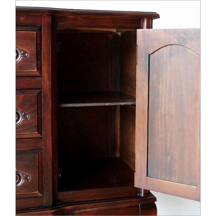 アンティーク 家具 リビングボード チェスト 猫脚 収納家具 完成品