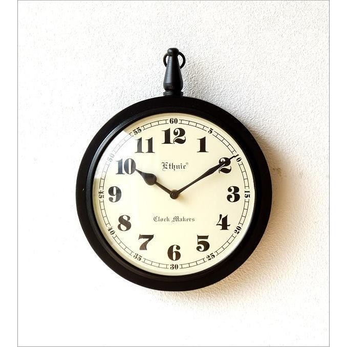 壁掛け時計 掛け時計 おしゃれ 木製 シンプル レトロ クラシック