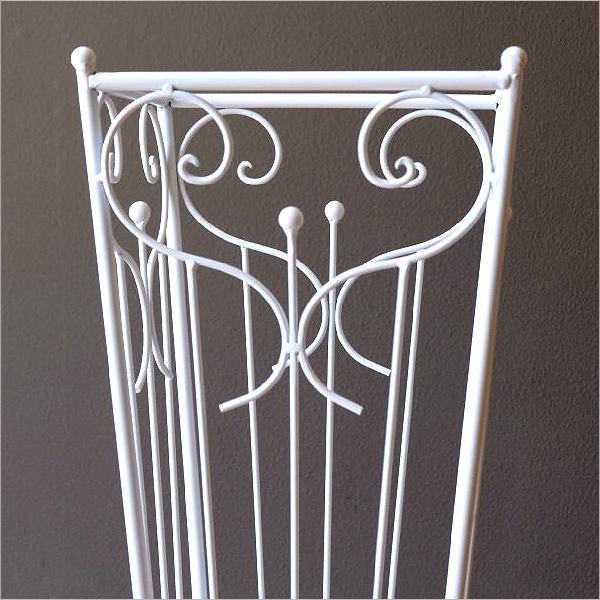 傘立て 傘たて 傘立 白 ホワイト 四角 アイアン 外置き スリム