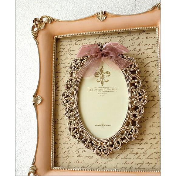 フォトフレーム 壁掛け おしゃれ アンティーク クラシック ロココ調